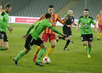 03.03.2017 Kielce. Mecz ekstraklasy Korona Kielce - Górnik Łęczna. / Jarosław Kubalski / Radio Kielce