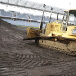 04.03.2017 Kielce. Rozpoczęła się wymiana murawy na Kolporter Arenie. / Jarosław Kubalski / Radio Kielce