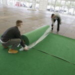 07.03.2017 Kielce. Budowa hal przed targami AGROTECH. / Jarosław Kubalski / Radio Kielce