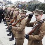 12.03.2017 Bieliny. Uroczystości pod pomnikiem upamiętniającym zamordowanych przez Niemców mieszkańców. / Jarosław Kubalski / Radio Kielce