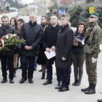 12.03.2017 Bieliny. Uroczystości pod pomnikiem upamiętniającym zamordowanych przez Niemców mieszkańców. / Jarosław Kubalski / Radio Kielce