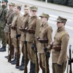 12.03.2017 Bieliny. Uroczystości pod pomnikiem upamiętniającym zamordowanych przez Niemców mieszkańców. / Jarosław Kubalski / Radio Kielce