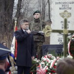 12.03.2017 Bieliny. Uroczystości pod pomnikiem upamiętniającym zamordowanych przez Niemców mieszkańców. / Jarosław Kubalski / Radio Kielce