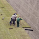 14.03.2017 Kielce. Wymiana murawy na Kolporter Arenie. / Jarosław Kubalski / Radio Kielce