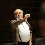 24.03.2017 Kielce. Krzysztof Penderecki podczas próby w Filharmonii Świętokrzyskiej. / Jarosław Kubalski / Radio Kielce