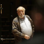 24.03.2017 Kielce. Krzysztof Penderecki podczas próby w Filharmonii Świętokrzyskiej. / Jarosław Kubalski / Radio Kielce