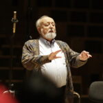 24.03.2017 Kielce. Krzysztof Penderecki podczas próby w Filharmonii Świętokrzyskiej. / Jarosław Kubalski / Radio Kielce