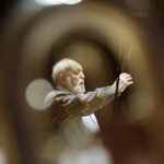 24.03.2017 Kielce. Krzysztof Penderecki podczas próby w Filharmonii Świętokrzyskiej. / Jarosław Kubalski / Radio Kielce