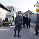 25.03.2017 Radoszyce. Plan zdjęciowy do filmu o Zbigniewie Kruszelnickim ps. "Wilk". / Jarosław Kubalski / Radio Kielce