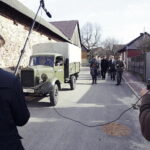 25.03.2017 Radoszyce. Plan zdjęciowy do filmu o Zbigniewie Kruszelnickim ps. "Wilk". / Jarosław Kubalski / Radio Kielce