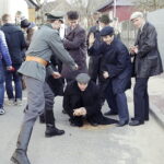 25.03.2017 Radoszyce. Plan zdjęciowy do filmu o Zbigniewie Kruszelnickim ps. "Wilk". / Jarosław Kubalski / Radio Kielce