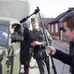 25.03.2017 Radoszyce. Plan zdjęciowy do filmu o Zbigniewie Kruszelnickim ps. "Wilk". / Jarosław Kubalski / Radio Kielce