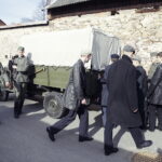 25.03.2017 Radoszyce. Plan zdjęciowy do filmu o Zbigniewie Kruszelnickim ps. "Wilk". / Jarosław Kubalski / Radio Kielce