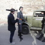 25.03.2017 Radoszyce. Plan zdjęciowy do filmu o Zbigniewie Kruszelnickim ps. "Wilk". / Jarosław Kubalski / Radio Kielce