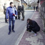 25.03.2017 Radoszyce. Plan zdjęciowy do filmu o Zbigniewie Kruszelnickim ps. "Wilk". / Jarosław Kubalski / Radio Kielce