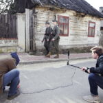 25.03.2017 Radoszyce. Plan zdjęciowy do filmu o Zbigniewie Kruszelnickim ps. "Wilk". / Jarosław Kubalski / Radio Kielce