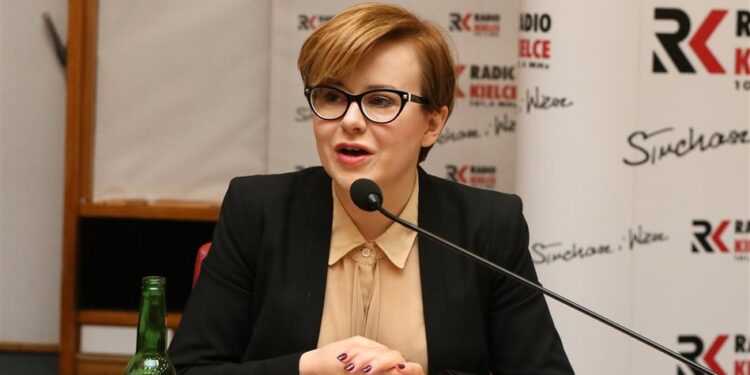 19.02.2017 Studio Polityczne Radia Kielce. Anna Krupka, poseł PiS / Karol Żak / Radio Kielce