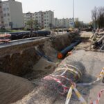 Kielce. Budowa magistrali ciepłowniczej Magistrala Wschód (5 kwietnia 2017 r) / Wiktor Dziarmaga / Radio Kielce