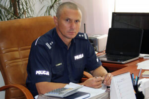 Jarosław Kosik, pełniący obowiązki Komendant Powiatowy Policji w Pińczowie / Świętokrzyska Policja