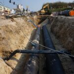 Kielce. Budowa magistrali ciepłowniczej Magistrala Wschód (5 kwietnia 2017 r) / Wiktor Dziarmaga / Radio Kielce