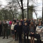 Sandomierz. Uroczystości patriotyczne przed symboliczną Mogiłą Katyńską (9 kwietnia 2017 r) / Grażyna Szlęzak - Wójcik / Radio Kielce