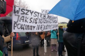 27.04.2017 Jędrzejów. Pikieta pielęgniarek / Ewa Pociejowska - Gawęda / Radio Kielce