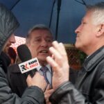 Nieprowice (gmina Złota). Program „Interwencja”. Mieszkańcy protestują przeciwko budowie chlewni na terenie dawnego PGR-u / Grzegorz Jamka / Radio Kielce