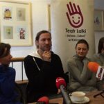 05.04.2017 Kielce. Konferencja przed premierą sztuki „Nic, Dzika Mrówka, Adam i Ewa” w Teatrze Kubuś / Ryszard Koziej / Radio Kielce