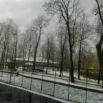 17.04.2017 Jędrzejów. Poniedziałek Wielkanocny ze śniegiem / Ewa Pociejowska - Gawęda / Radio Kielce