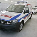 31.03.2017 Kutno. AMZ Kutno. Produkcja zabudów specjalnych samochodów użytkowych. Specjalistyczny samochód do przewożenia chorych dla hospicjum stacjonarnego im. św. Matki Teresy z Kalkuty w Kielcach. / Jarosław Kubalski / Radio Kielce