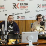 04.04.2017 Kielce. Audycja "Dodaj do ulubionych". Paweł Wawrzeńczyk i Stanisław Blinstrub / Jarosław Kubalski / Radio Kielce