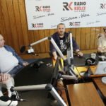 04.04.2017 Kielce. Audycja "Dodaj do ulubionych". Od lewej Romuald Sadowski, Wojciech Stachurski, Paweł Wawrzeńczyk i Stanisław Blinstrub / Jarosław Kubalski / Radio Kielce