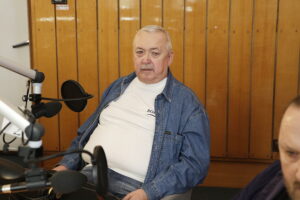 04.04.2017 Kielce. Audycja "Dodaj do ulubionych". Wojciech Stachurski. / Jarosław Kubalski / Radio Kielce