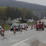 07.04.2017 Kielce. Remont skrzyżowania Wapiennikowa Popiełuszki. Korek. / Jarosław Kubalski / Radio Kielce