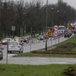 07.04.2017 Kielce. Remont skrzyżowania Wapiennikowa Popiełuszki. Korek. / Jarosław Kubalski / Radio Kielce