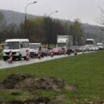 07.04.2017 Kielce. Remont skrzyżowania Wapiennikowa Popiełuszki. Korek. / Jarosław Kubalski / Radio Kielce