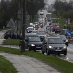 07.04.2017 Kielce. Remont skrzyżowania Wapiennikowa Popiełuszki. Korek. / Jarosław Kubalski / Radio Kielce