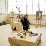 08.04.2017 Kielce. Giełda prac uczniowskich w Zespole Państwowych Szkół Plastycznych w Kielcach. / Jarosław Kubalski / Radio Kielce