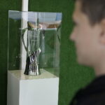 08.04.2017 Kielce. Euro Truck z Pucharem Euro 2017 U21 na Targach Kielce. / Jarosław Kubalski / Radio Kielce