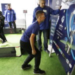 08.04.2017 Kielce. Euro Truck z Pucharem Euro 2017 U21 na Targach Kielce. / Jarosław Kubalski / Radio Kielce