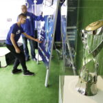 08.04.2017 Kielce. Euro Truck z Pucharem Euro 2017 U21 na Targach Kielce. / Jarosław Kubalski / Radio Kielce