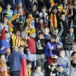 10.04.2017 Kielce. Mecz Korona Kielce - Ruch Chorzów. Kibice cieszą się z gola dla Korony. / Jarosław Kubalski / Radio Kielce