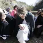 10.04.2017 Kielce.  Droga Krzyżowa na Kadzielni przygotowana przez młodzież z Liceum im. Juliusza Słowackiego. / Jarosław Kubalski / Radio Kielce