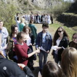 10.04.2017 Kielce.  Droga Krzyżowa na Kadzielni przygotowana przez młodzież z Liceum im. Juliusza Słowackiego. / Jarosław Kubalski / Radio Kielce