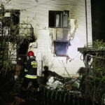 19.04.2017 Kielce. Wybuch gazu w domu przy ulicy Wojska Polskiego. / Jarosław Kubalski / Radio Kielce
