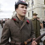 24.04.2017 Kielce. Marsz Katyński rozpoczął obchody Tygodnia Katyńskiego. / Jarosław Kubalski / Radio Kielce