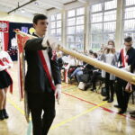 28.04.2017 Kielce. Międzyszkolny Turniej Pocztów Sztandarowych. / Jarosław Kubalski / Radio Kielce