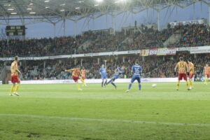 22.04.2017 Kielce. Mecz Korona Kielce - Termalika Bruk - Bet Nieciecza / Włodzimierz Batóg / Radio Kielce