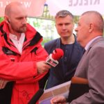 Busko-Zdrój. Protest kupców przeciwko planom władz miasta, które chcą przenieść pasaż handlowy / Grzegorz Jamka / Radio Kielce