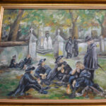 Obraz Martwa Natura „Muzyka”, płótno, olej, Autor: os. niepełnosprawna z ZAZ Styków / Katarzyna Prędotka / Radio Kielce